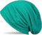 styleBREAKER Klassische Slouch Beanie Mütze, leicht und weich, Longbeanie, Unisex 04024018, Farbe:Türkis-Grün meliert