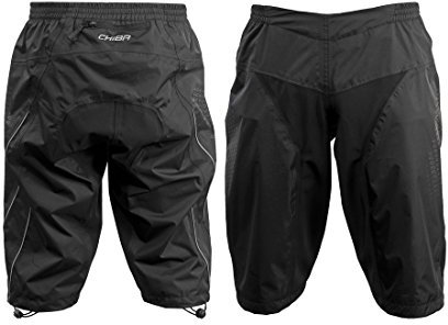 Chiba Regenhose kurz Größe L, Farbe Schwarz