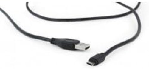 Gembird CC-USB2-AMmDM-6 Beidseitiger Micro-USB auf USB 2.0 AM Kabel, 1,8 m Schwarz