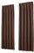heimtexland Vorhang Blickdicht Thermovorhang Verdunklungsvorhänge 2er Set Kräuselband Deko Gardine isolierend Kälteschutz Sonnenschutz Oekotex Fensterdeko Typ139 Schoko Dunkelbraun HxB 245x135 cm