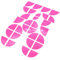 Finest Folia Emblem Ecken Aufkleber Neon (K004 Neon Pink)