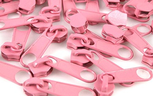 Schnoschi 15 Zipper Altrosa passend für endlos Reißverschluss mit 5 mm Laufschiene