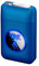 Zigarettenetui mit Feuerzeug, LED Grafik-Zigaretten-Etui, 2-in-1 Portable Elektronisches Lighter Flammenlose Aufladbar Zigarettenschachtel, Elegante Entwurf Feuerzeug Aufladbar blau