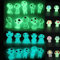 Qingo Accessoires de Jardin féériques, Elfes d'arbre, Remplissage d'œufs de Pâques, Panier Phosphorescent, décoration de Jardin Extraterrestre Miniature pour Micro Paysage, extérieur, Patio, pelouse,