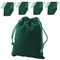 Tomedeks 20PCS Schmuckbeutel Samttasche Schmucktasche Kordelzug Kordelzug Beutelbeutel, Bankett Geschenk Schmucktasche 7 * 9 CM (green)