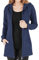 Tuopuda Donna Felpe con Cappuccio Giacca Elegante Scollo a V Top Manica Lunga Cardigan Felpe con Zip 2 Tasche Autunno Invernali Sweatshirt Cappotto Eleganti Pullover Hoodie Jumper, Blu, XL