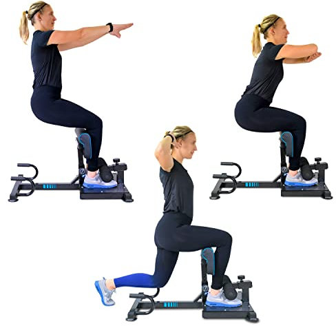 Squat Machine Altius Multifunktionsgerät für Krafttraining, 88 x 56 x 50 cm, Rückenlehne höhenverstellbar, maximale Belastung 120 kg
