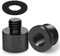 Frgyee Mic Stand Adapter 5/8 Male to 3/8 Female with Rubber Pad, 3/8 male to 5/8 female Screw Adapter Thread for Microphone Stand Mount to Camera Tripod 3 Pack