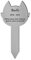 DECOHO - Plaque funéraire Personnalisable pour Animaux Silhouette Forme Tête de Chat Couleur Argent brossé - Gravure Laser Durable - Argent