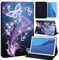 FINDING CASE For Huawei MediaPad T5 10 10.1 Inch Tablet - Printed PU Flip Leather Smart Lightweight Shell Stand Cover Case for MediaPad T5 10 10.1 (butterfly flame)