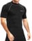 TERODACO Rash Vest Mens Short Sleeve UV 50+ Swimming Shirts for Men Compression Sweat Wicking Rash Guard Mens Base Layer for Wetsuit Diving Surfing,Quick Dry Lightweight Stretchy 222 Black Grey M