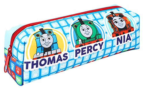 TDL Federmäppchen für Kinder, Motiv Thomas & Friends, rechteckig, Blau
