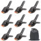 8pcs 4 inch Backdrop Clips with Storage Bag, Nylon Spring Clips, Plastic Clips, Woodworking Clips, Suitable for DIY Projects, Photo Studios, etc.