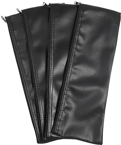 COHEALI 4pcs Microphone Case Kit Bag Leather Storage Pouch for Travel Outdoor Mic Pouch