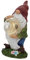 UKCOCO 1 Stück Gartenleuchte Zwerg Weihnachtsmannstatue Außerhalb Solarleuchten Solarleuchte Außensolarleuchten Outdoor LED Kobold Figur Laterne Landschaft Rasen Lampe Harz Lampe