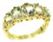 LetsBuyGold Damen-Ring solide 9 Karat Gold Gelbgold Aquamarin - Verfügbare Größen : 50 bis 64