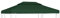 ShCuShan Pavillon-Dachplane Ersatzdach 310 g/m² Grün 3x4 m Pavillon Wasserdicht