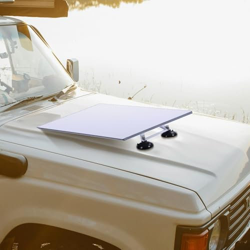 Starlink Gen 3 Saugnapf Flat Mount Starlink V3 Dachhalterung, Drücken Sie Vakuum Saugnapf, Starlink Gen 3 Montageset, Geeignet für Camper RV Dach und Flachglas Metall usw. Schnelle Installation