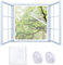 Mosquitera ajustable para ventana de 70 x 100 cm, con malla de fibra de vidrio de alta densidad, para mosquitos, moscas, arañas, corte a medida, fácil de instalar