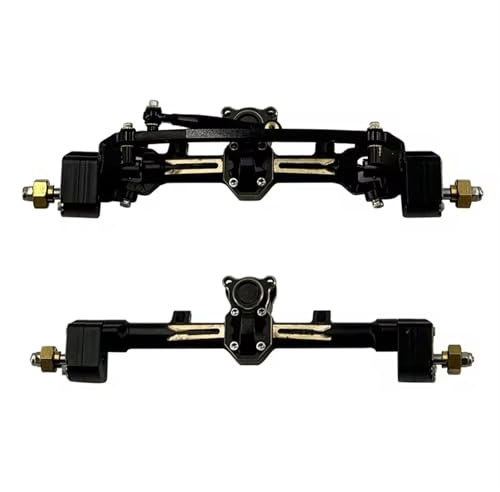 MGHGFYTAS RC Achse Set Kompatibel Mit Axial Scx24 Für Gladiator Für Pickup 90081 AXI00005 Portalachsen Metall Vorne Hinten Upgrades Teile 1/24 RC Autozubehör(Rear and Front)
