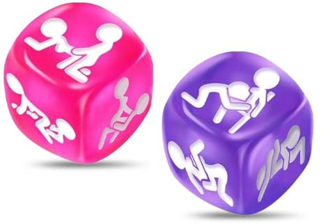PYAIOVR 2 pezzi Dadi di coppia, gioco di coppia per lui e lei, regalo di anniversario di matrimonio cattivo