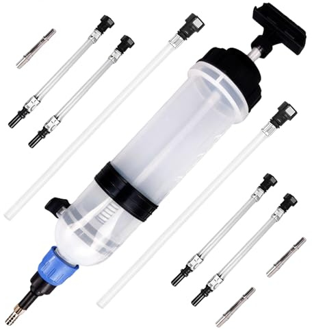 BRGD 1500ml Extracteur de Liquide de Frein, Seringue à Huile avec Indicateur de Niveau pour Huile de Transmission, Moteur, Pont Arrière, Liquide de Refroidissement