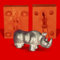 Zinngießform Nashorn, ca. 35g Reinzinn