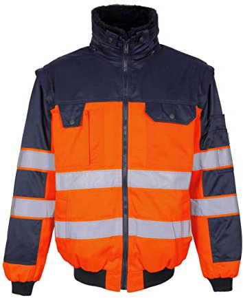 Mascot Pilotenjacke Livigno, 1 Stück, XL, orange/marineblau, 00920-660-141-XL