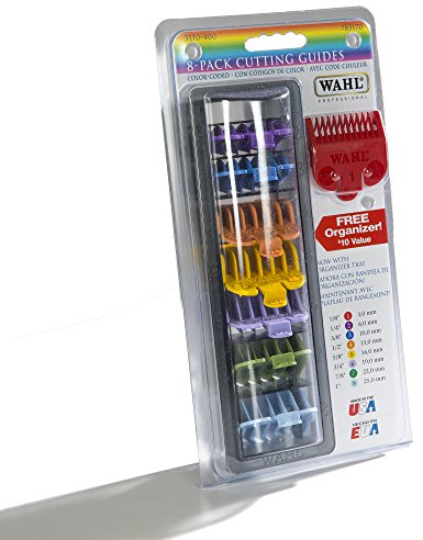 Shaving Factory Wahl Clipper Cutting Guides (coloured), 1er Pack (1 x 8 Stück)