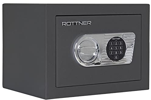 Rottner Toscana 26 Wertschutzschrank EN1 Elektronikschloss Aufbohrschutz Notbestromung bedingter Feuerschutz 1 verstellbarer Fachboden inkl. Befestigungsmaterial