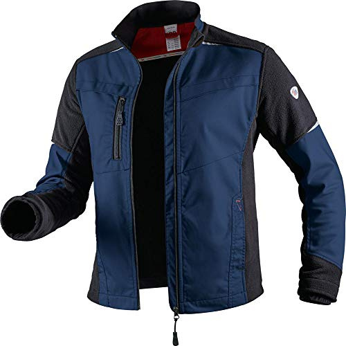 BP 1992-570-110 Hybrid-Arbeitsjacke - Gefütterter Stehkragen - Ergonomische Ärmel - Reines Polyester - Normale Passform - Größe: 52/54n - Farbe: nachtblau/schwarz