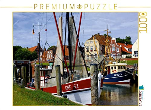 CALVENDO Puzzle Fischerhafen Greetsiel, Ostfriesland 1000 Teile Puzzle quer | Lege-Größe cm Foto-Puzzle für glückliche Stunden