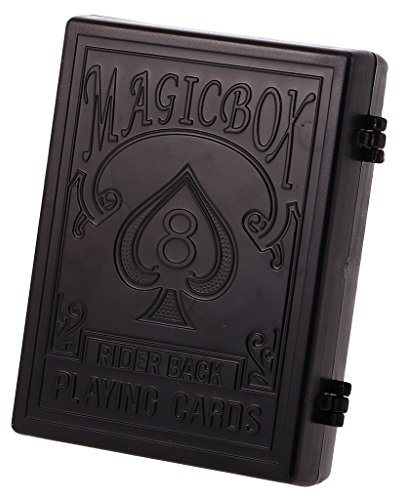MagiDeal Boîte Magique Noire Carte Déchirée Peut être Restaurée après Fermer Cet Etui Insolite Tours de Magie