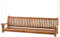 CLP Schaukelbank Joyce I Gartenschaukel aus Teakholz I Holzschaukel wetterfest und massiv I mit Befestigungsmaterial, Farbe:Teak, Größe:200 cm