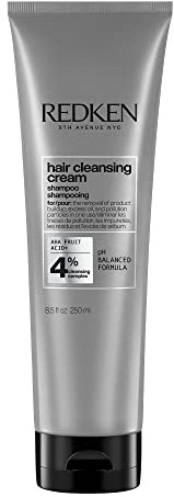 Redken Detox Hair Cleansing Cream Clarifying Shampoo For All Hair Types - Removes Buildup and Strengthens Hair Cuticle, 8.5 Fl Oz