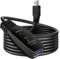 USB Extension Cable, USB 3.0 Active Repeater Male to Female Extra Long USB Extender Lead, USB Cable with Signal Booster for Printers, Keyboards, Game Consoles, Speakers, Scanners, Headsets (10m)