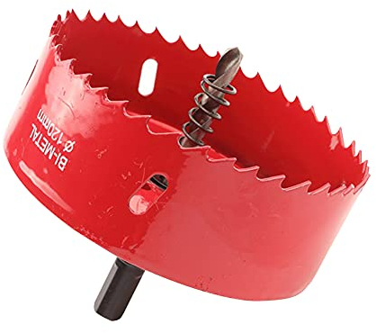 Zhongtou Lochsäge 120 mm M42 HSS Bi-Metall Trepan Universal Lochsäge Holz mit Sechskant-Adapter für Eisen, Aluminium, Trockenbau, Rohre, Kunststoffe