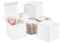 PandaHall 30 Stück Kraft-Süßigkeiten-Box Bulk, 4x4x4cm Kleine Kraft-Geschenk-Box Mini weißes Papier Bonbondose Quadratische Seife Box für Weihnachten Kleine Schmuck Gunst Behandeln Boxen