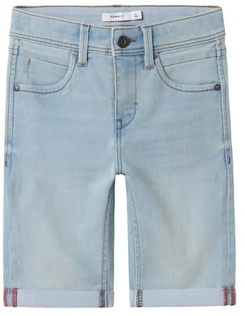 NAME IT Jungen Nkmsilas Slim Dnm L 2272-ax Noos Shorts, Light Blue Denim, 110 EU