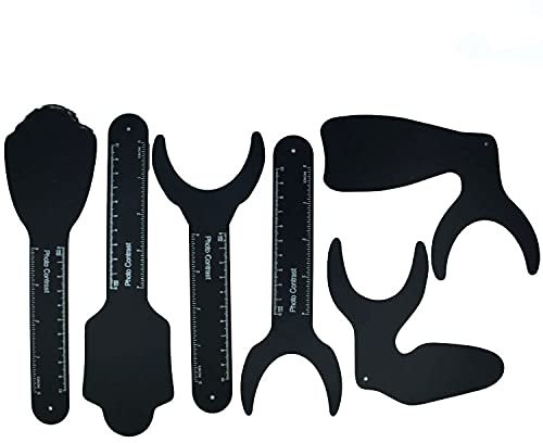 6 Pcs Dental Contraster Intraoral Photographic Black Background Board Photo Contrast Kit Palatal Photography