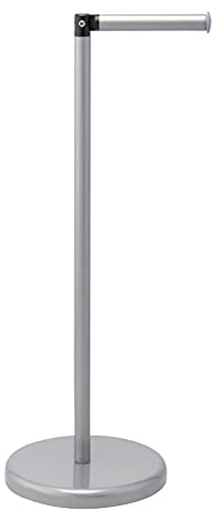 bremermann Stand-WC-Rollenhalter 2in1, Ersatzrollenhalter (4 Rollen) (Grau)