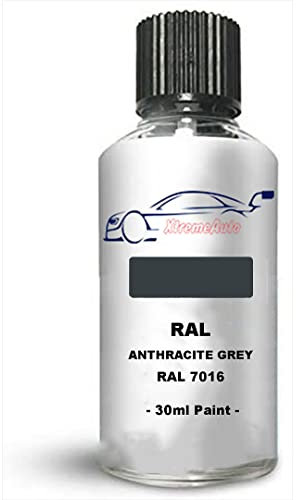 Xtremeauto Touch Up Paint Interior/Exterior RAL 7016 Anthracite grey Satin Finish Interior Scratch Repair: Wall, Cabinets, Trim, Molding, Furniture, Windows, Fascia