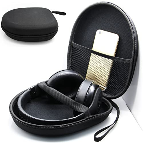 Estuche para Auriculares EVa Estuche de Transporte para Auriculares Bolsa de Almacenamiento Estuche para Auriculares Bolsa de Almacenamiento de Viaje para Sennheiser HD218 HD228 HD238 HD219(Negro)