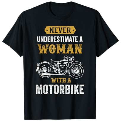 Vestiti da motociclista divertenti per le donne Maglietta