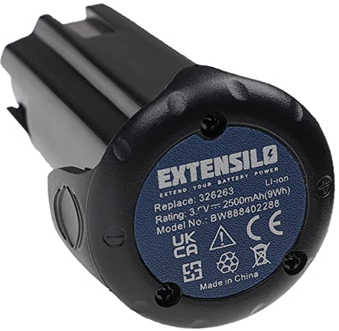 EXTENSILO Batterie Remplacement pour Hitachi/Hikoki EBM 315, EBM315 pour Outil électrique, visseuse sans Fil, cloueur (2500 mAh, Li-ION, 3,6 V)
