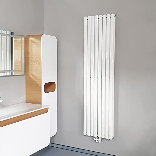 Paneel Heizkörper Vertikal Doppellagig Weiß 1800 x 590 (HxB)-10 ELEM. - 2050W