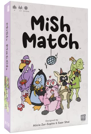 USAopoly Mish Match | Fast-Paced Card Game | Find Matches Between Cards - Animals, Colors, Moods & Foods | 2-8 Players Ages 8+ | Family Card Game, Fun for Game Night