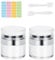 DarbermuAirless Pump Bottle, 2PCS Moisturiser Container, Refillable Pump Dispenser Cream Jar Vacuum Bottle Travel Cream Bottle Portable Cosmetic Container (50ml) (XR-G1011)