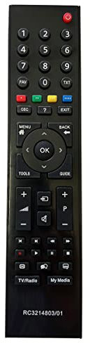 Aurabeam Ersatz TV Fernbedienung kompatibel mit Grundig 40VLE565BG Fernseher