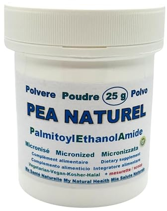 PEA Naturel Palmitoyléthanolamide Micronisé 25 g | Aussi disponible en 100 g